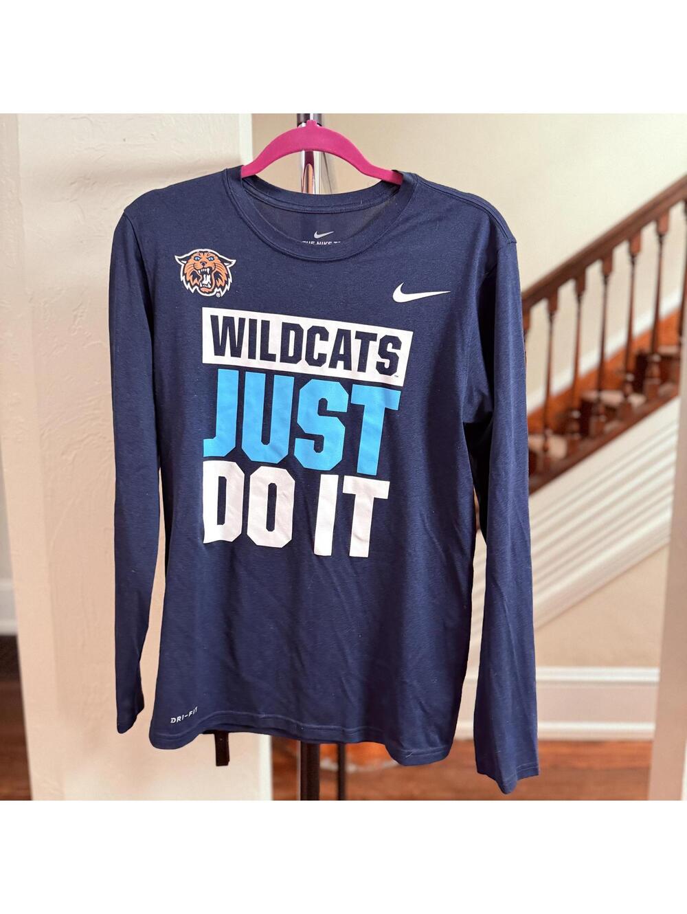 Nike Villanova Wildcats Just Do It Long Sleeve Athletic Tee